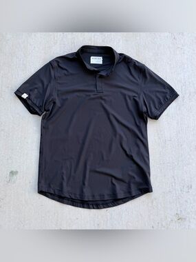 Mantra Golf Polo Blade Collar Black Slim Stretch
